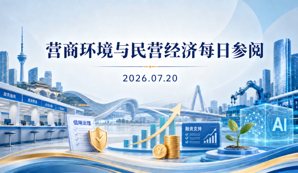 营商环境与民营经济每日参阅（2026年7月20日）：成都营商环境与民营经济主题配图